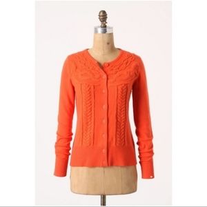 Anthropologie Tabitha Embroidered Cardigan